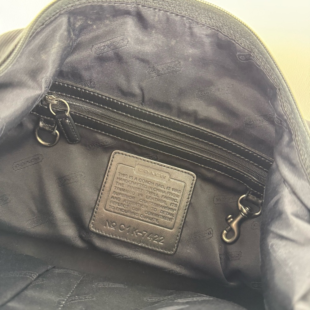 Vintage Coach Mercer Black Nylon Hobo Bag – Style 7422 (Y2K Era) - Picture 9 of 11